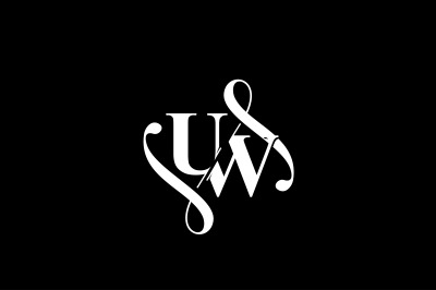 UW Monogram logo Design V6