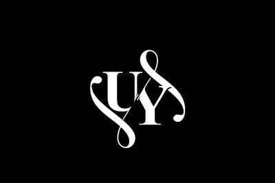 UY Monogram logo Design V6