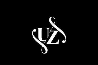 UZ Monogram logo Design V6