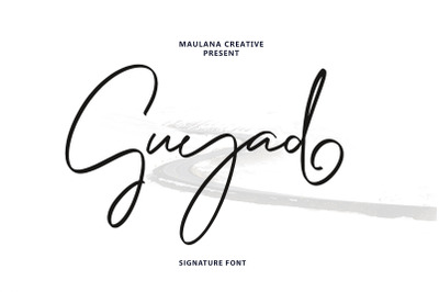 Guyad Signature Brush Font