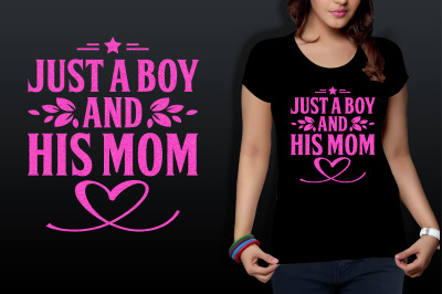 just a boy and his mom t shirt cut file