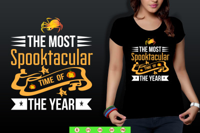 The most spooktacular time of the year t shirt cut file