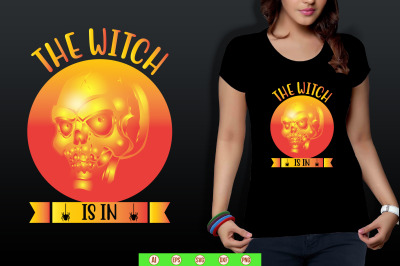 The witch is in t shirt cut file