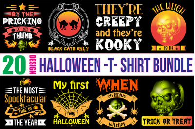 Halloween T-Shirt Design Bundle