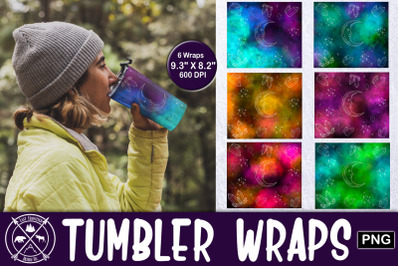 Mystic Galaxy Skinny Tumbler Wrap Sublimation|Tumbler PNG