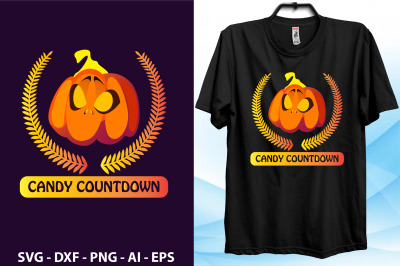 Candy countdown svg cut file