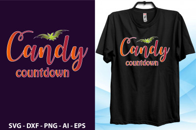 Candy countdown svg cut file