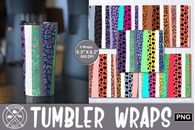 Skinny Tumbler Cheetah Wrap Sublimation Bundle|Tumbler PNG