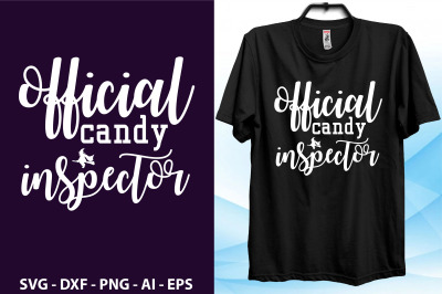 official candy inspector svg cut file