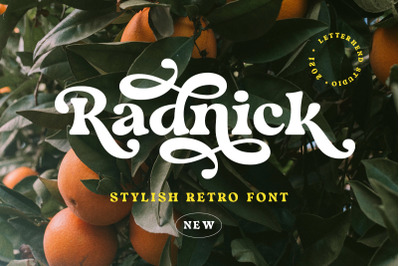 Radnick - Stylish Retro Font