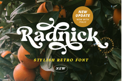 Radnick - Stylish Retro Font