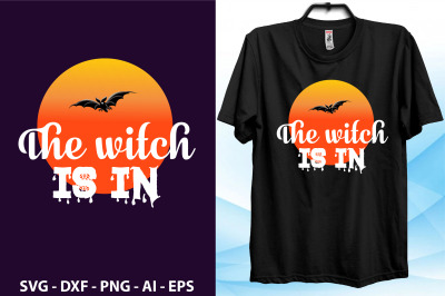 The witch is in svg cut file