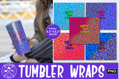 Skinny Tumbler 90s Kid Wrap Sublimation Bundle|Tumbler PNG