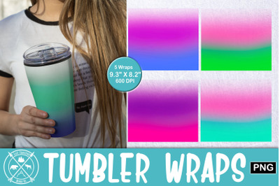 Skinny Tumbler Ombre Wrap Sublimation Vol. 1|Tumbler PNG