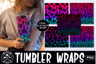 Skinny Tumbler Animal Print wrap sublimation|Tumbler PNG