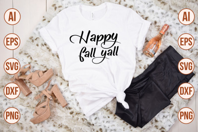 Happy fall yall svg cut file