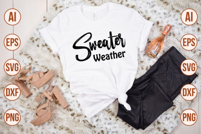 Sweater weather svg cut file