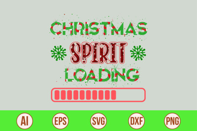 Christmas spirit loading SVG cut file