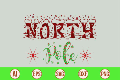 North Pole svg cut file