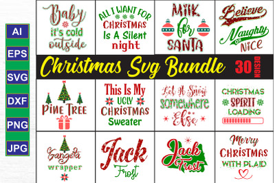 Christmas SVG Bundle, Vol 8