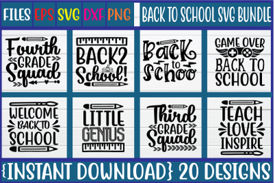 Back to school svg bundle