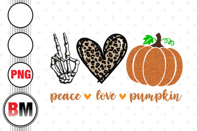Peace Love Pumpkin PNG Files