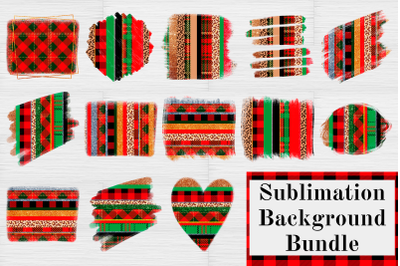 Christmas Sublimation Background Bundle - Holiday png design