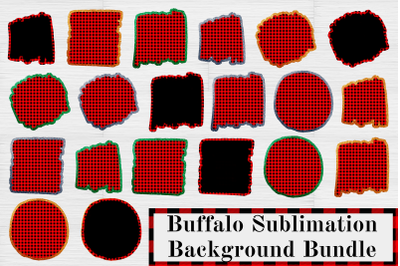 Buffalo plaid Sublimation Background Bundle - Holiday png design