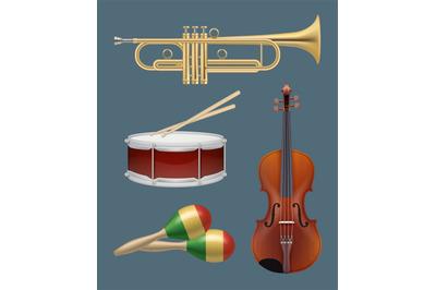 Musical instruments. Piano sax guitar and other handy instruments for