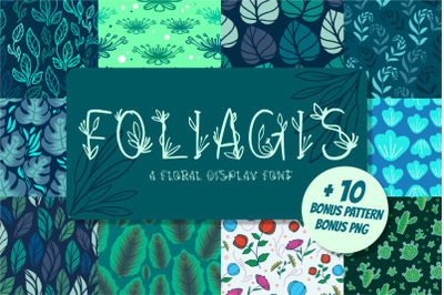 FOLIAGIS - Floral Display Font