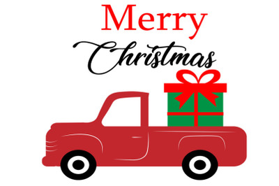 Christmas  Red Truck svg, Christmas  Red Truck Cricut ,Christmas Red T