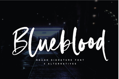 Blueblood Rough Marker Font