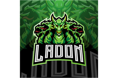 Ladon esport mascot logo design