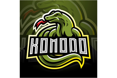 Komodo esport mascot logo design