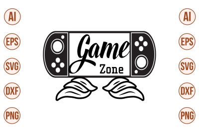 Game Zone svg cut file