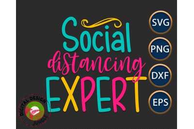 Social Distancing Expert, Introvert Funny SVG