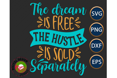 Work Hard Quote SVG, Hustle Saying, Motivational, Inspirational