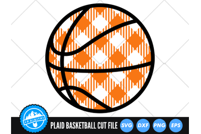 Plaid Basketball SVG | Basketball Cut File |