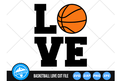 Basketball Stacked Love SVG | Basketball Mom SVG | Basketball Cut File