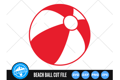 Beach Ball Silhouette SVG | Beach Ball Cut File | Summer SVG