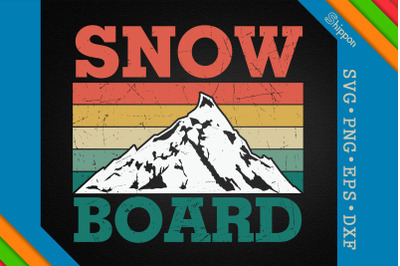 Retro Snowboarding Vintage Snowboarder