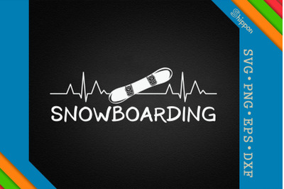 Heartbeat Snowboarding Lover