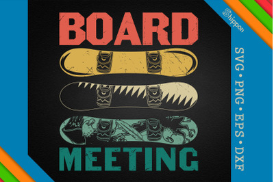 Snowboarding Board Meeting