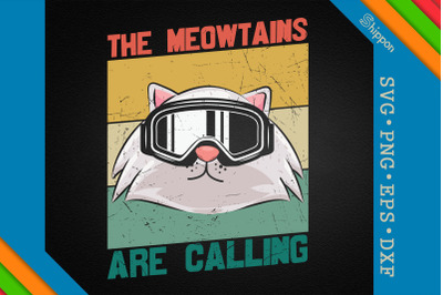 Snowboarding The Meowtains Are Calling