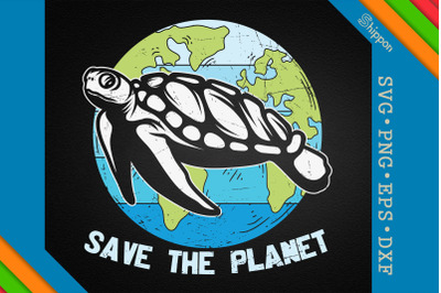 Turtle Ocean Save The Planet Earth Day