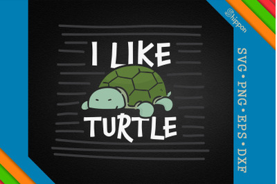 I Like Turtles Cute Funny Turtle Pet