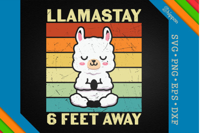 Social Distancing Llamastay 6 Feet Away