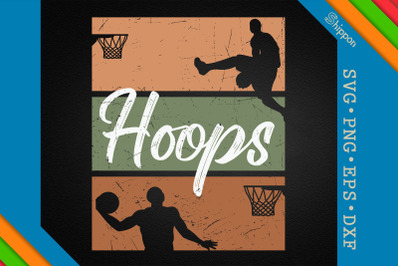 Retro Vintage Basketball Hoops