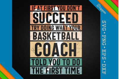 Basketball Coach Funny Quote