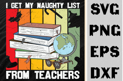 Xmas I Get My Naughty List From Teachers